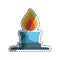 Bunsen burner flame