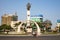 Buon Ma Thuot, Vietnam - Mar 30, 2016: Victory monument of a T-54 Tank in central point of city, crossroads of 6 roads to discover