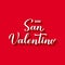 Buon San Valentino - Happy Valentines Day in Italian. Calligraphy hand lettering. Vector template for poster, greeting