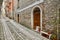 Buonalbergo, Italy. Alleys of the historic center