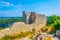 Buoux Castle overlooking Luberon regional natural park in France