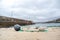 Buoy lying on the beach of Portnoo harbour - County Donegal, Ireland