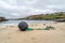 Buoy lying on the beach of Portnoo harbour - County Donegal, Ireland