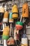 Buoys on a Cape Cod fishing shack