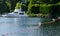 Buoys and yacht in Meydenbauer Beach Park