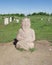 Burana ancient settlement. Stone sculpture funeral