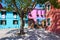 Burano the city of colorful houses in the Venetian Lagoon of Italy