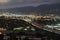 Burbank California and 5 Freeway Night Traffic