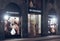 BURBERRY store in Florence, one of the most luxurious shopping district in the world, in Florence,