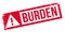 Burden rubber stamp