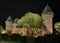 Burg Linn at night