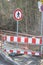 Burgbrohl, Germany - 02 23 2021: forbidden way for pedestrians