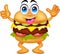 Burger cartoon characters