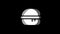 Burger, cheeseburger, fast junk food icon vintage twitched bad signal animation.