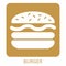 Burger Colorful Icon illustration