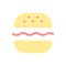 Burger flat color ui icon