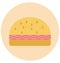 Burger Illustration Color Vector Isolated Icon easy editable and special use for Leisure,Travel and Tour