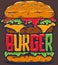 burger king logo illlustration vector art