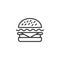 Burger line icon