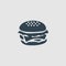 The burger monogram logo inspiration