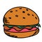 Burger picture design
