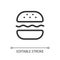 Burger pixel perfect linear ui icon