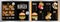 Burger restaurant / bar menu template - 2 x A4 210x297 mm