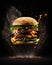 A Burger to Remember: A Mouthwatering Masterpiece. Generative AI