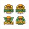 Burgers vector design logo collection set