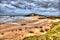 Burgh Island Devon England uk near Bigbury-on-sea on the south west coast path in bright vivid colourful HDR