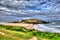 Burgh Island South Devon England uk near Bigbury-on-sea on the south west coast path in bright vivid colourful HDR