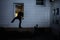 Burglar Entering In A House Through A Window