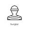 Burglar icon. Trendy modern flat linear vector Burglar icon on w