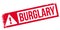 Burglary rubber stamp