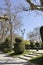 Burgos, 12th april: Promenade Paseo del Espolon with Four Kings Garden from Burgos in Spain