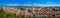 Burgos aerial view skyline with Cathedral in Spain