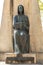 BURGOS, SPAIN - April 9, 2021: Statue of Fray Francisco de Vitoria Spanish Dominican professor at the University of Salamanca who