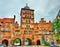 Burgtor, the northern gate of Lubeck, Germany