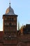 Burgtor, tower of the historic castel gate in brick architecture