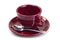 Burgundy Coffee Cup