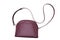 Burgundy leather Women\\\'s handbag on white background