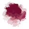 Burgundy red, bordo, marsala, cinnamon rose watercolor vector splash