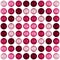 Burgundy Rose Colors Wrapping Paper Seamless Pattern, Illustration With Brushed Waved Metallic Balls 3D Render