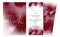 Burgundy wedding set with watercolor background set