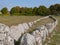 Burial ground with a viking ship