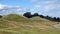 Burial Mounds and church of Gamla Uppsala in Sweden