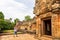 BURIRAM, THAILAND - August 5, 2023: Tourists visit Prasat Khao Phanom Rung is a stone laterite castle.