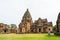 BURIRAM, THAILAND - August 5, 2023: Tourists visit Prasat Khao Phanom Rung is a stone laterite castle.