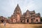 BURIRAM, THAILAND - August 5, 2023: Tourists visit Prasat Khao Phanom Rung is a stone laterite castle. Thailand.