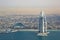 Burj Al Arab Hotel Dubai aerial view